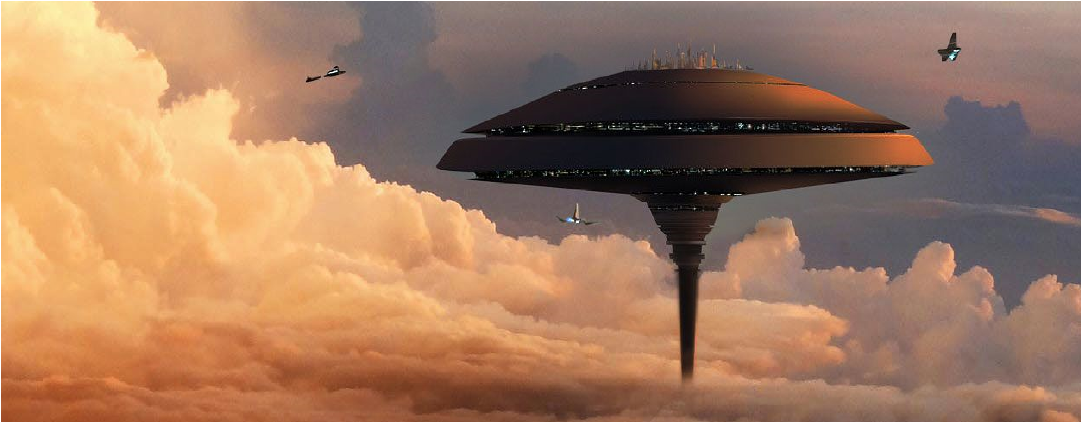 One of Bespin's greatest cities: Cloud City