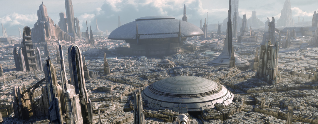 A view of downtown Coruscant